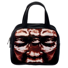 Creepy Head Portrait Artwork Classic Handbag (one Side) by dflcprintsclothing
