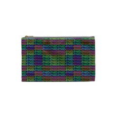 Paris Words Motif Colorful Pattern Cosmetic Bag (small) by dflcprintsclothing