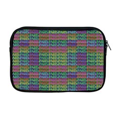 Paris Words Motif Colorful Pattern Apple Macbook Pro 17  Zipper Case by dflcprintsclothing