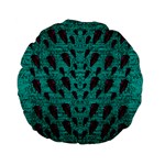 Leaves On Adorable Peaceful Captivating Shimmering Colors Standard 15  Premium Flano Round Cushions Front