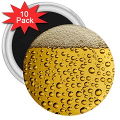Beer Bubbles 3  Magnets (10 Pack)  by Wegoenart