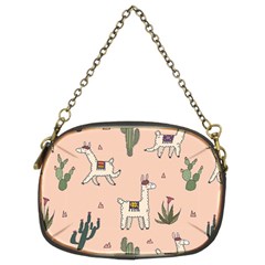 Llamas+pattern Chain Purse (two Sides)