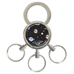 Cute-space 3-ring Key Chain by Jancukart
