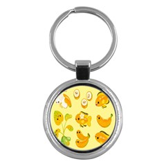 Banana Cichlid Key Chain (round) by artworkshop