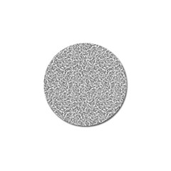 Black And White Hello Text Motif Random Pattern Golf Ball Marker (4 Pack) by dflcprintsclothing