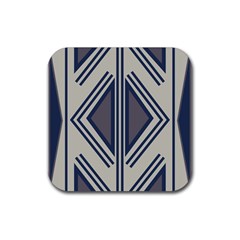 Abstract Pattern Geometric Backgrounds  Rubber Coaster (square) by Eskimos
