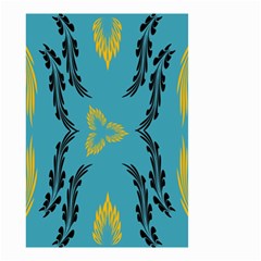 Folk Flowers Print Floral Pattern Ethnic Art Small Garden Flag (two Sides) by Eskimos