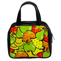 Fruit Food Wallpaper Classic Handbag (two Sides) by Dutashop