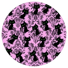 Pink Cats Round Trivet by InPlainSightStyle