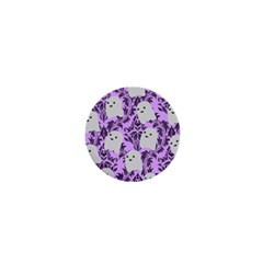 Purple Ghosts 1  Mini Buttons by NerdySparkleGoth
