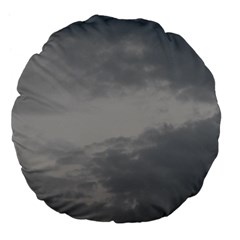 Storm Clouds Collection Large 18  Premium Flano Round Cushions by HoneySuckleDesign