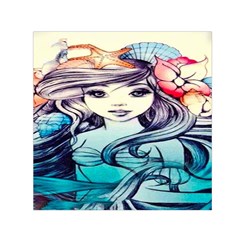 Beautifull Ariel Little Mermaid  Painting Square Satin Scarf (30  X 30 ) by artworkshop