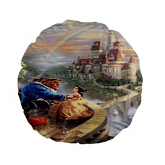 Beauty And The Beast Castle Standard 15  Premium Flano Round Cushions by artworkshop