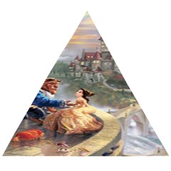 Beauty And The Beast Castle Wooden Puzzle Triangle by artworkshop