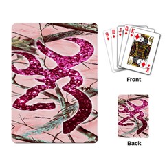 Browning Deer Glitter Playing Cards Single Design (rectangle) by artworkshop