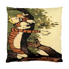 Calvin And Hobbes Standard Cushion Case (one Side) by artworkshop