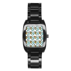 Birds Stainless Steel Barrel Watch