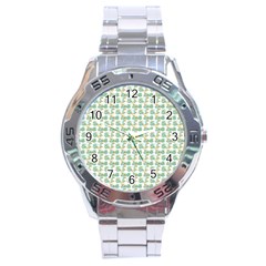 Flowers Pattern Stainless Steel Analogue Watch by Sparkle
