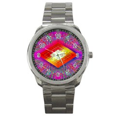 Diamond In The Rough Sport Metal Watch by Thespacecampers