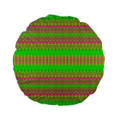 Neon Hopes Standard 15  Premium Round Cushions by Thespacecampers