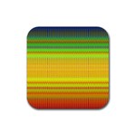 Rippled Memory Rubber Coaster (Square)