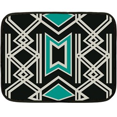 Abstract Pattern Geometric Backgrounds  Fleece Blanket (mini) by Eskimos