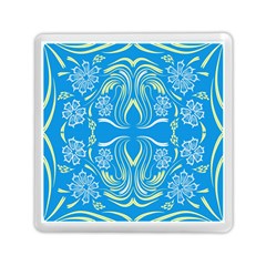 Folk Flowers Print Floral Pattern Ethnic Art Memory Card Reader (square) by Eskimos