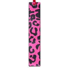 Leopard Print Jaguar Dots Pink Neon Large Book Marks by ConteMonfrey