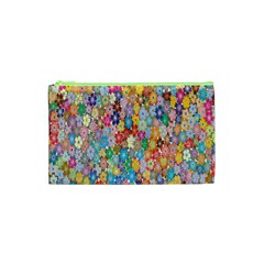 Floral Flowers Cosmetic Bag (xs)