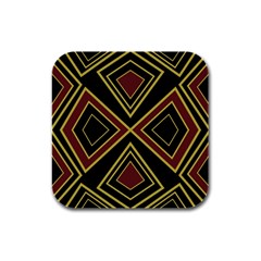 Abstract Pattern Geometric Backgrounds  Rubber Square Coaster (4 Pack) by Eskimos