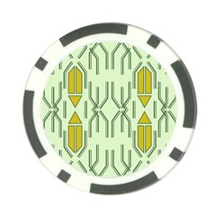 Abstract Pattern Geometric Backgrounds Poker Chip Card Guard