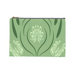 Folk Flowers Print Floral Pattern Ethnic Art Cosmetic Bag (large) by Eskimos