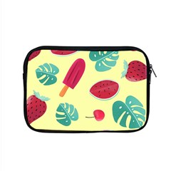 Watermelon Leaves Cherry Background Pattern Apple Macbook Pro 15  Zipper Case by nate14shop