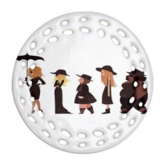 American Horror Story Cartoon Ornament (round Filigree) by nate14shop