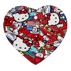 Hello-kitty Ornament (heart) by nate14shop