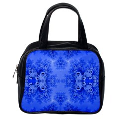 Blue Sky Over The Bluebells Frost Fractal Classic Handbag (one Side) by Artist4God