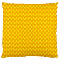 Polkadot Gold Large Cushion Case (one Side) by nate14shop