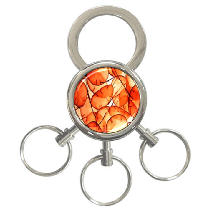 Orange 3-Ring Key Chain