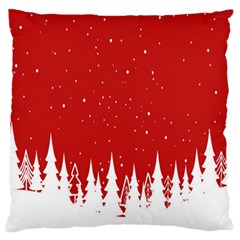 Merry Cristmas,royalty Large Flano Cushion Case (two Sides) by nate14shop