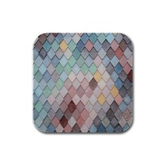 Tiles-shapes Rubber Square Coaster (4 Pack) by nate14shop