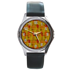 Abstract 005 Round Metal Watch by nate14shop