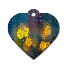 Bokeh Dog Tag Heart (two Sides) by nate14shop