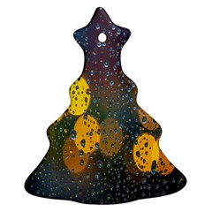 Bokeh Christmas Tree Ornament (two Sides) by nate14shop