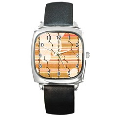 Easter 001 Square Metal Watch by nate14shop