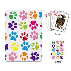 Paw Print Playing Cards Single Design (rectangle) by artworkshop