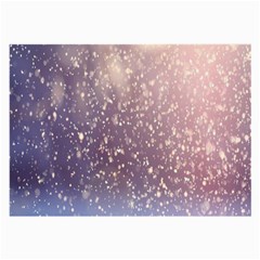 Snowfall Winter Large Glasses Cloth (2 Sides) by artworkshop