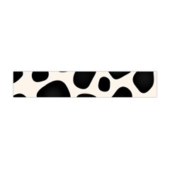 Leoperd-white-black Background Flano Scarf (mini) by nate14shop