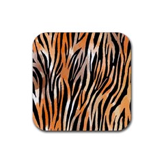 Seamless Zebra Stripe Rubber Coaster (square)