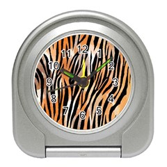 Seamless Zebra Stripe Travel Alarm Clock