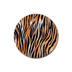 Seamless Zebra Stripe Rubber Coaster (round)